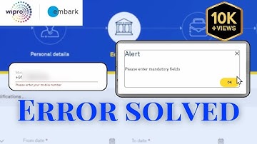 Wipro Mobile number Error Solved | Wipro Background verification | #wipro | #wiproembark
