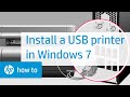 Installing an HP Printer with an Alternate Driver in Windows 7 for a USB Cable Connection @HPSupport