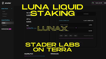Terra | LUNA Liquid Staking with Stader Labs