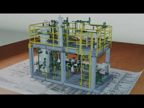 Piping oil gas skid_with Blender EEVEE