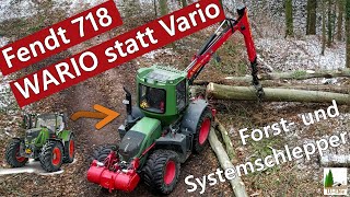 Fendt 718 WARIO statt Vario | Forst- und Systemschlepper im Waldeinsatz