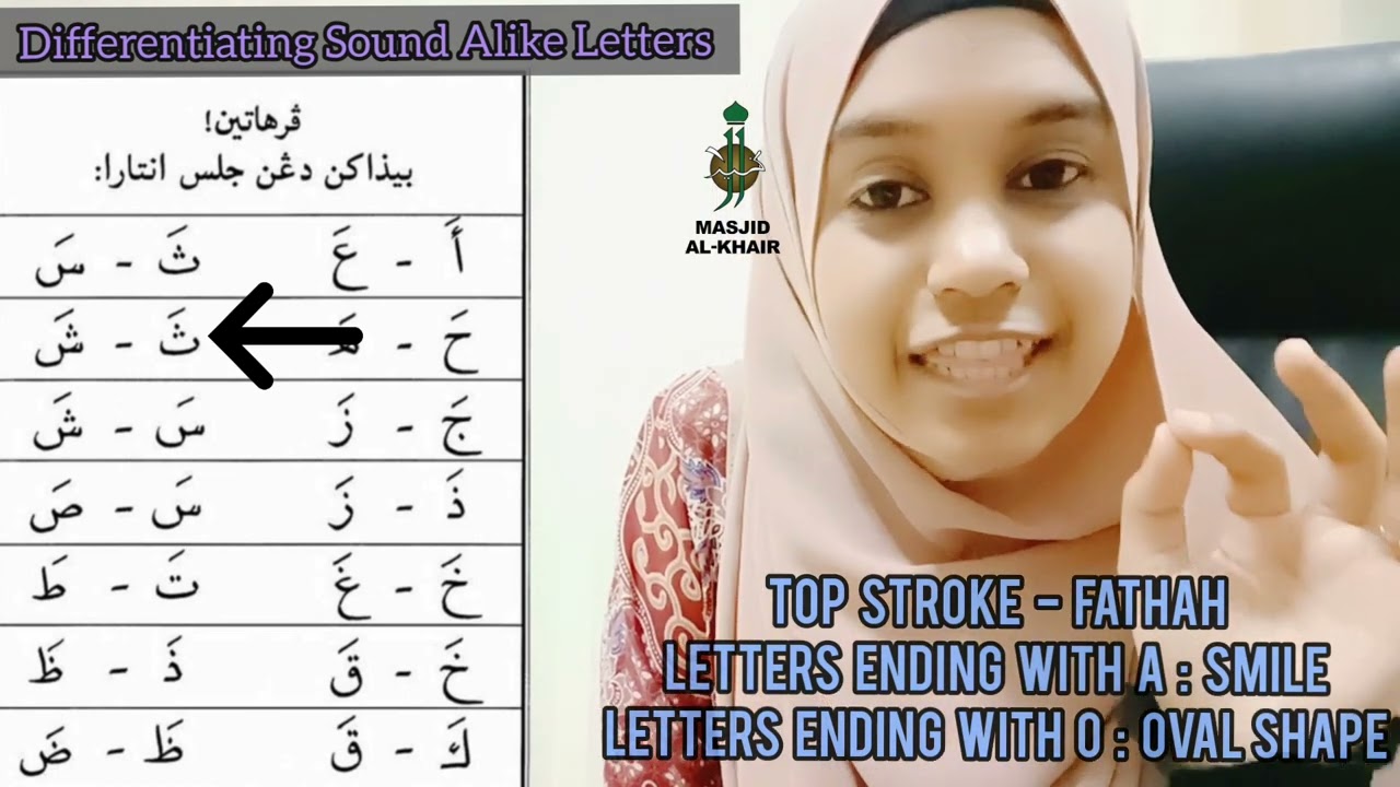 IQRA Book 1 - Page 30 (Differentiating sound alike letters)