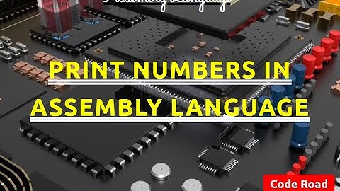 How To Print Number In AL || Code Road