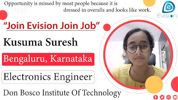 Kusuma Suresh | Bangalore | No.1 IT Infrastructure training and placement institute | Evision