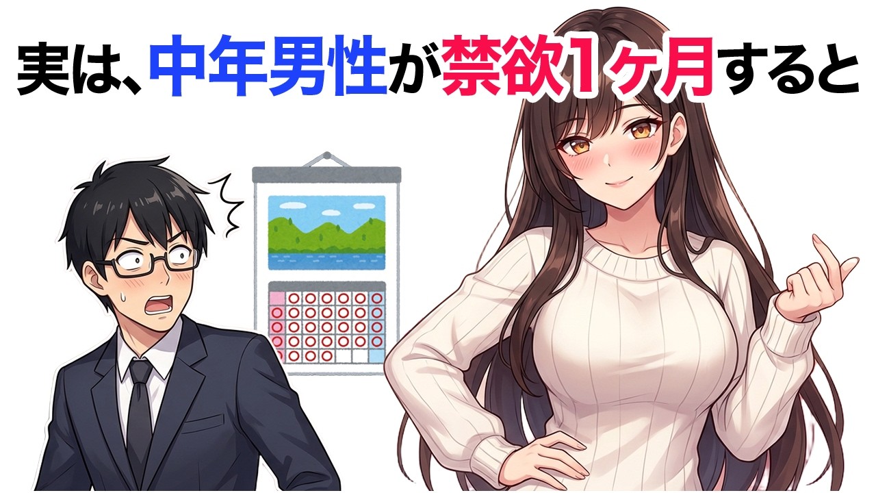 50代男性が1ヶ月禁欲したらどうなる？驚きの変化とリアルな実体験を暴露