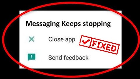 How To Fix Messaging Keeps Stopping Error Android || Messages Keeps stopping fix