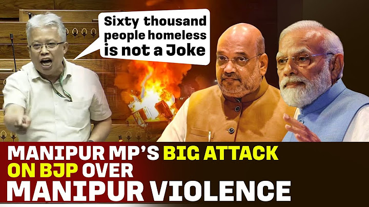 Manipur MP Angomcha Bimol Akoijam's brutal attack on BJP Over Manipur Violence In Lok Sabha