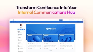 Discover Mantra - The Internal Communications Hub based on Confluence