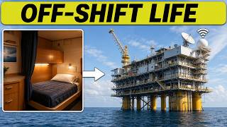 Life Inside 24/7 Offshore Oil Rigs - Food, Sleep, Games