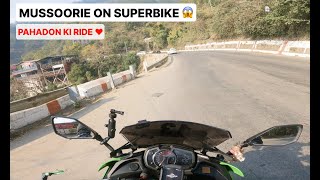 Dehradun to Mussoorie on Superbike 🏍️ | Hills Ride, Curves &amp; Pure Adrenaline🔥