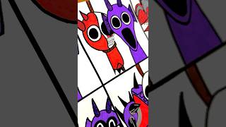 Drawing Raddy &amp; Durple Phase 1 to 6 🔥Incredibox Sprunki #youtubeshorts