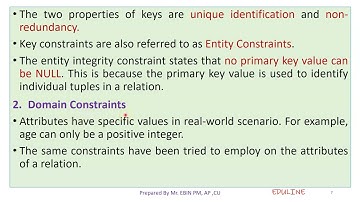 MODULE 2- TOPIC 2 - INTEGRITY CONSTRAINTS