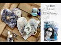 Mixed media step by step tutorial -Two Hearts with Anat