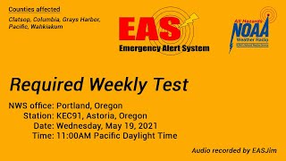 EAS #510: NWR Required Weekly Test- May 19, 2021- 11:00AM PDT