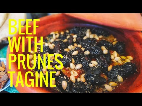 Moroccan food| Beef with prunes Tagine recipe| cookingWithJay