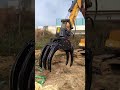 Log grabber machine for excavator#log #wood#excavator#grab