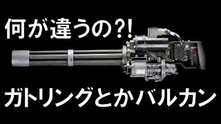 【実銃解説】ガトリングとバルカンとミニガンの違い【NHG】