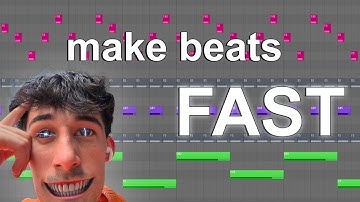 HOW TO MAKE BEATS 10X AS FAST (FL STUDIO)