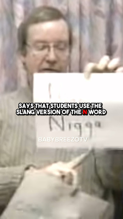 Teacher explains the difference the two N words #shorts