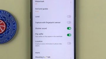 How to turn on/off camera shutter sound on Realme 9i Android 12
