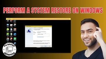 How to Perform a System Restore on Windows