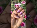 Nail transition 🩷🤍💜 #floraldesign #nailtrends #shortnails #transition #video #shorts #fyp #nailart