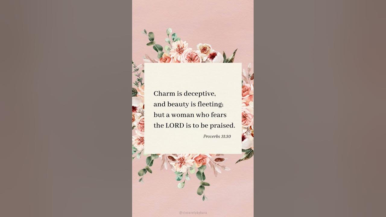 proverbs 31:30 #christ #love #dailyword #dailyverse #bible #scripture #quotes #gospelmusic