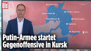 Thumbnail for Ukraine erobert erste Stadt in Russland | BILD-Lagezentrum