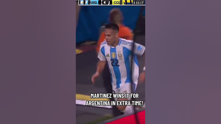 Lautaro Martinez goal Copa America 2024 Argentina vs Colombia