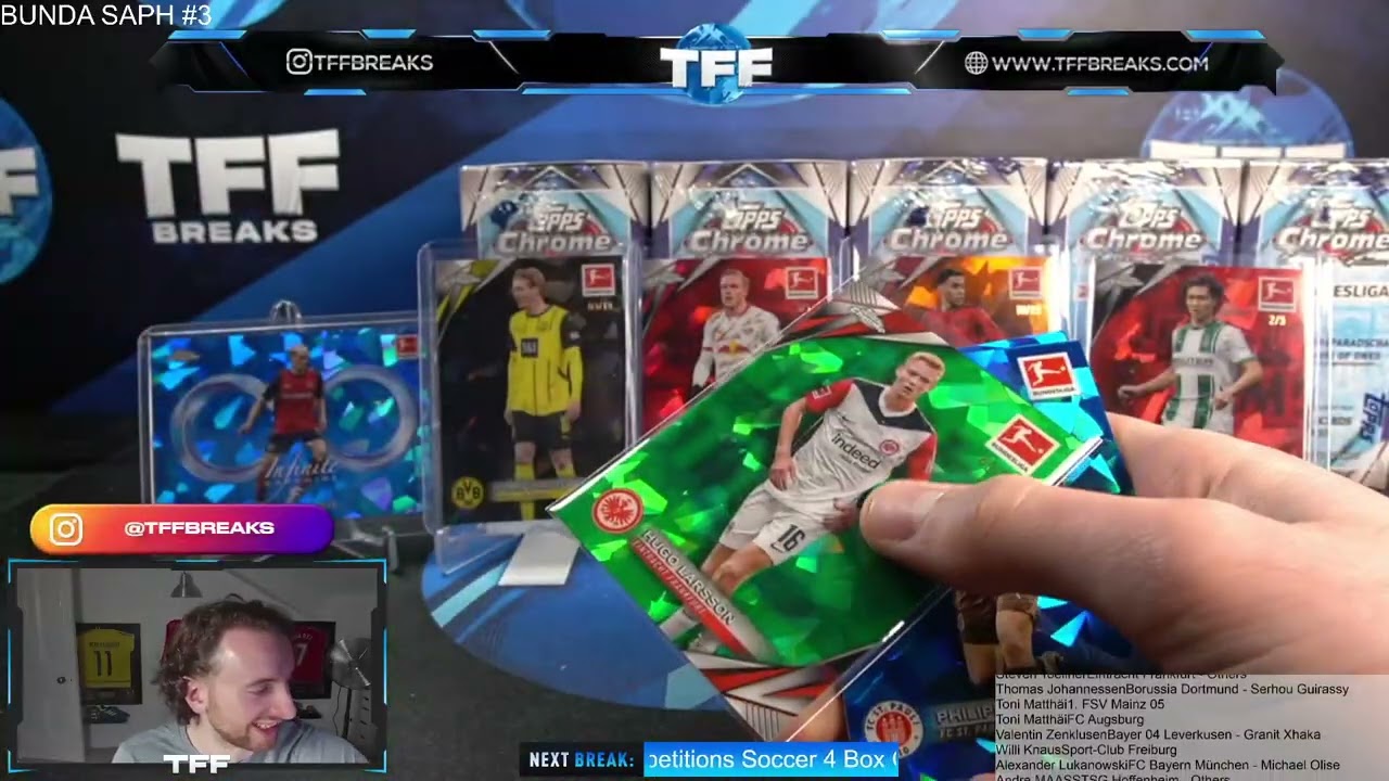 2025 Topps Chrome® Bundesliga - Sapphire Edition 10 Box PYT/PYP #3