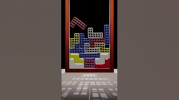 Tetris Softbody Mesh / Blender Animation 005 #softbody #games #tetris #gaming #animation #puzzle