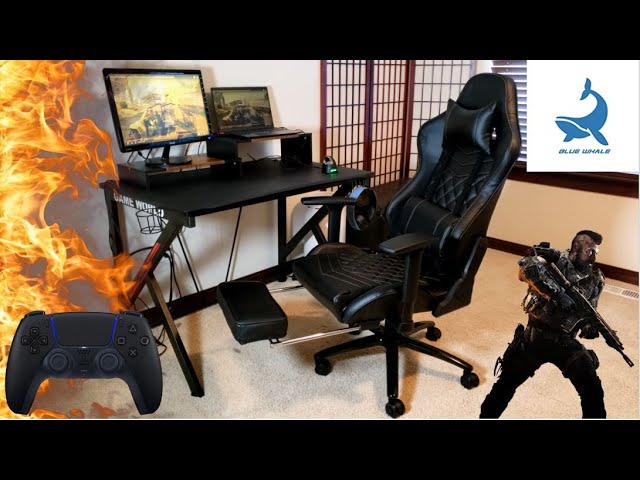 Blue Whale Heavy Duty Gaming Chair for Adults and 350LBS