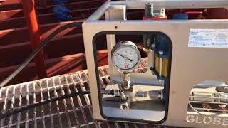 Cargo line pressure test kit system