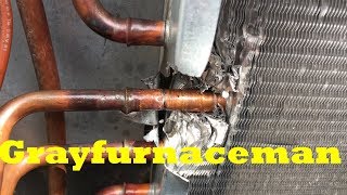 How would you repair this leaking condenser