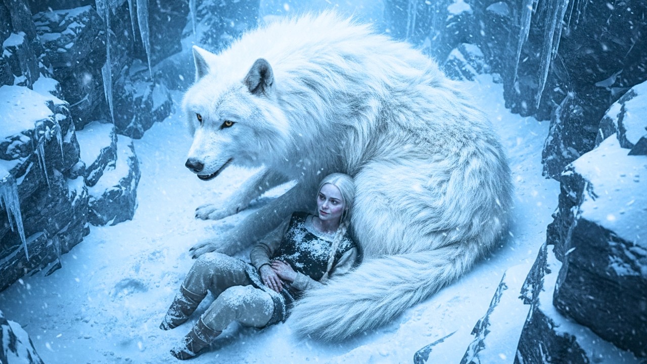 Ich lag mit gebrochenem Bein im Schnee – der Wolf legte sich auf mich und knurrte den Tod an.