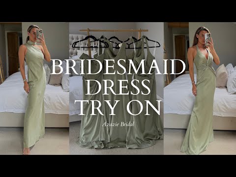 bridesmaid dress try on near me Seona Try-on Dress Sample Dress Dusty Sage Stretch Satin Bridesmaid Dresses