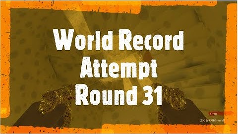 Cheese Cube Unlimited Solo World Record Attempt - Round 32 - WaW Custom Zombies
