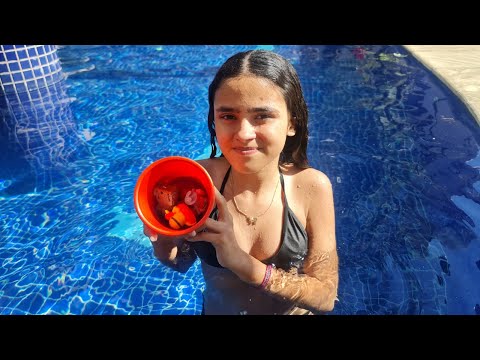 Desafio da piscina *pool challenge* - MARI BRITO COM VOCÊS
