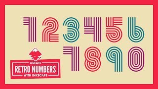 Inkscape Tutorial: Retro Style Numbers