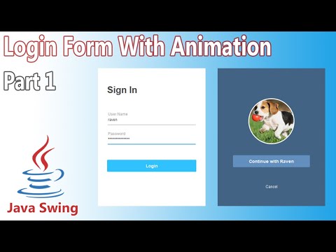 Java Swing UI Design - Login Form (Part 1)