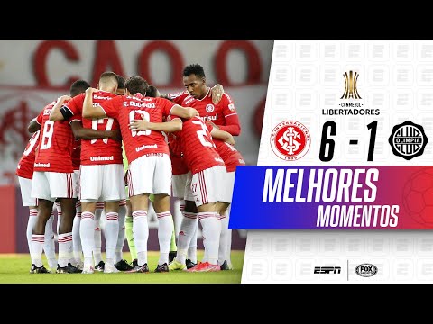 MASSACRE COM GOLAÇO DE BICICLETA! Internacional 6 x 1 Olimpia na Libertadores | Melhores Momentos