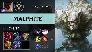 Malphite Support vs Leona - NA Master Patch 26.13