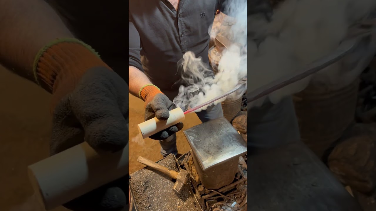 wooden handle of the sickle 