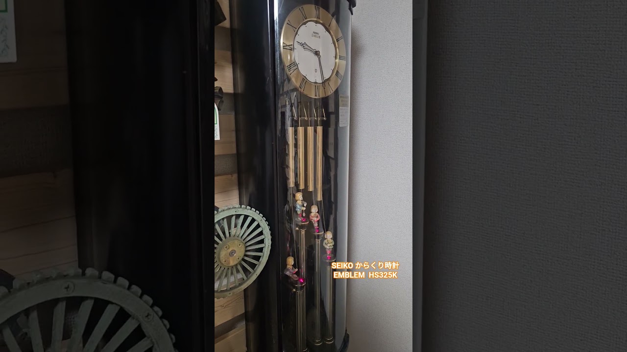 SEIKO からくり時計 EMBLEM HS325K チャイム打ち人形 #からくり時計