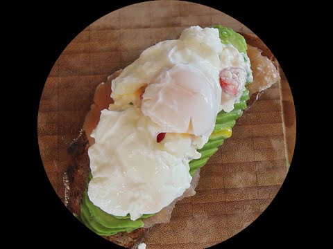 Salmon Avocado Cottage Cheese Poached Egg Toast Youtube