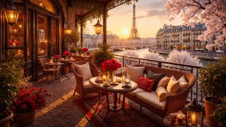 Cozy Winter Jazz in Paris ❄️ Balcony Café Ambience & Crackling Fireplace with Smooth Jazz for Focus screenshot 5