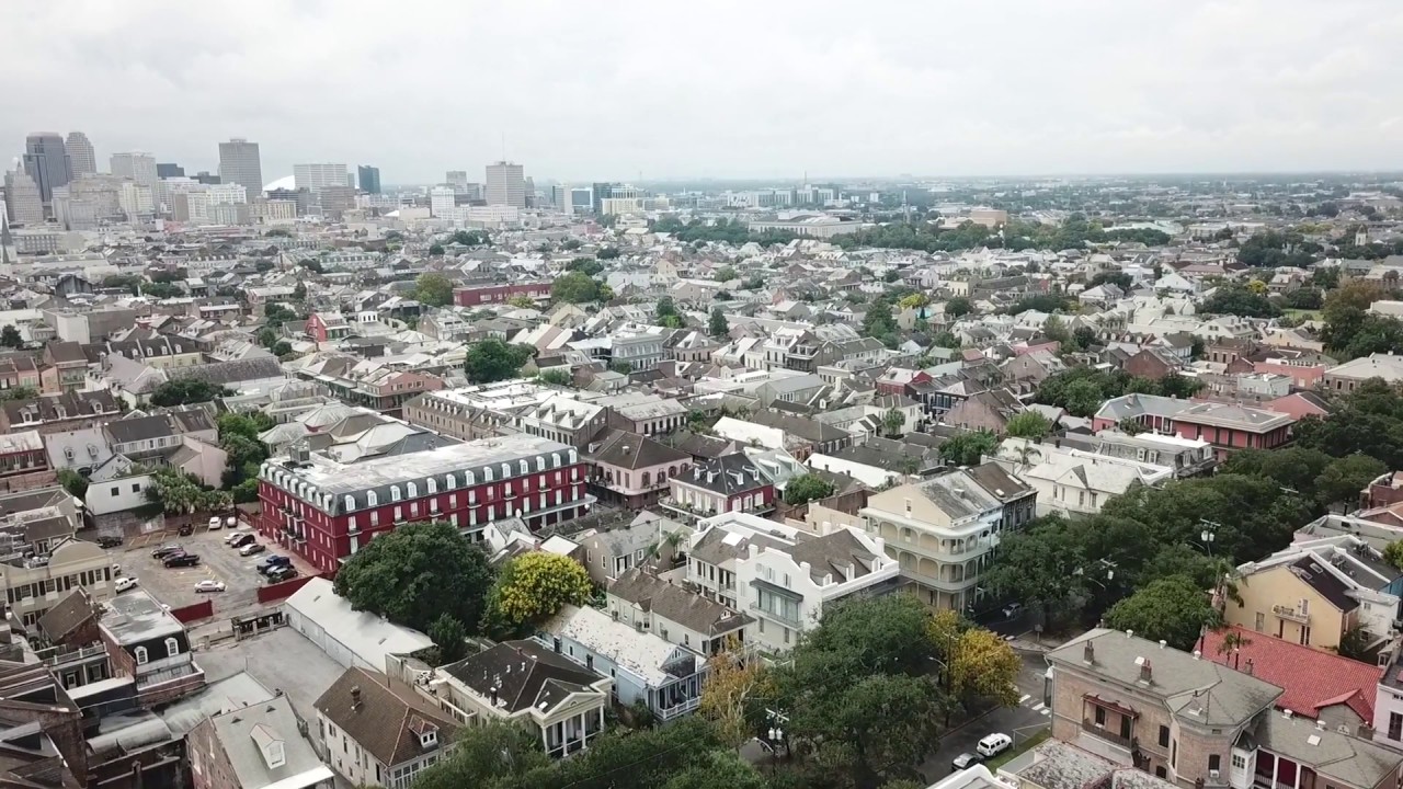 FRENCH QUARTER at 200 FEET ABOVE | DJI MAVIC PRO 1080 high def