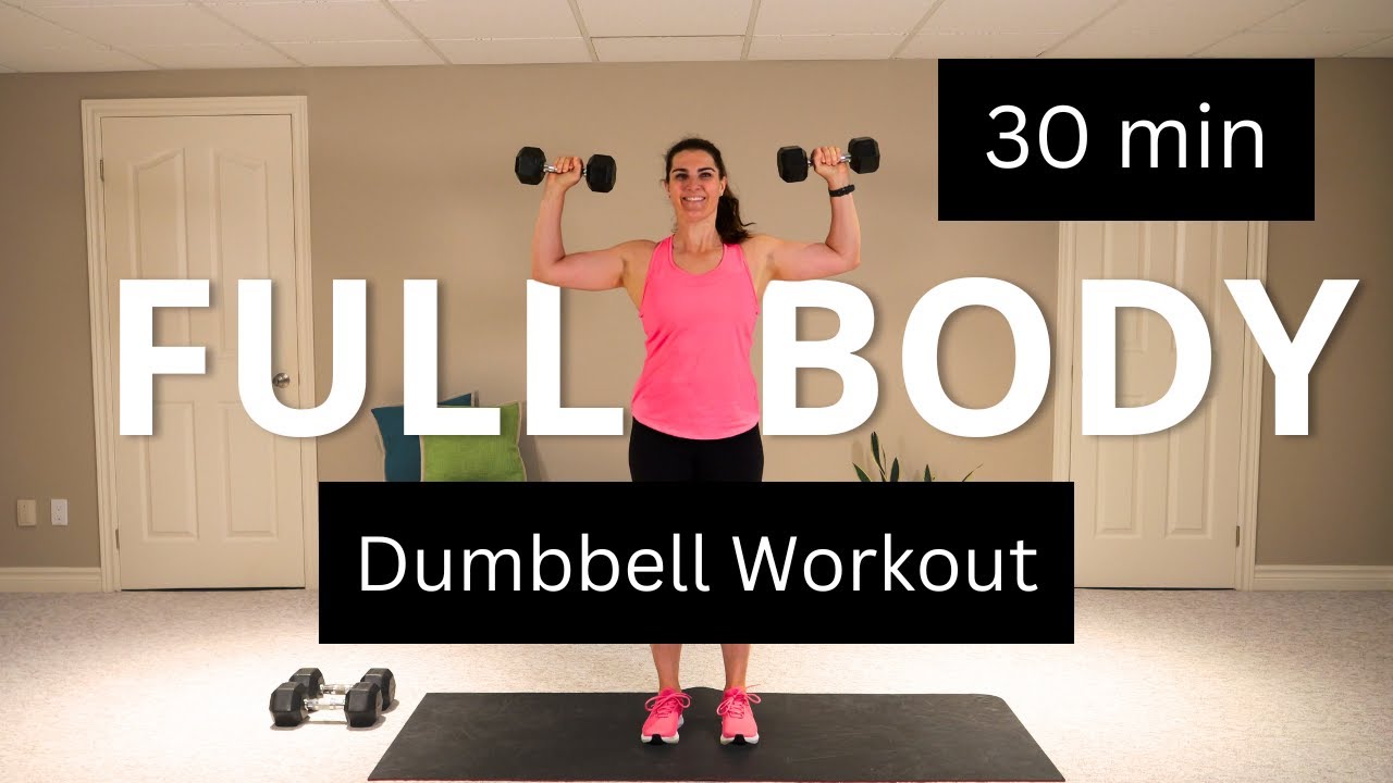 30 min Full Body Dumbbell Workout to Build Muscle (No Talking) | At ...