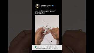 VOCÊ enrola o carregador errado 🔌😳 #dicas #hack #tecnologia