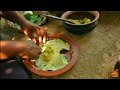 ලබු කොල කඩචෝරු Bottle gourd leaves and rice flour combination